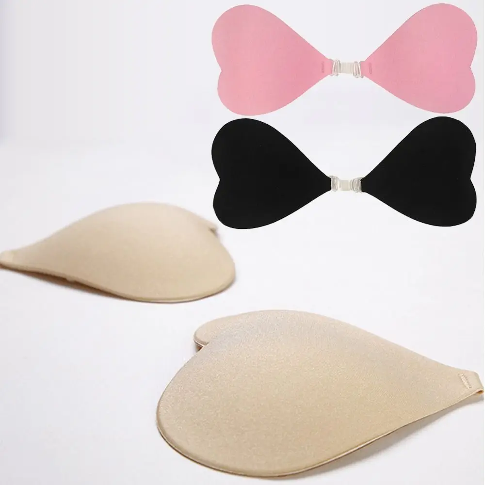 Heart Shaped Invisible Breast Patch Seamless With Small Breasts Gathered Women Invisible Underwear Thin Strapless Bra