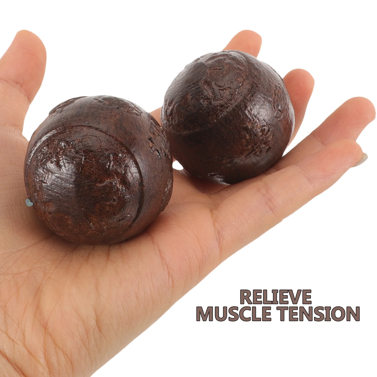 

Hand Training Balls Massage Ball Small Wood Balls For Adults Elderly Portable Palm Relaxer Smooth Rolling Therapy Tool