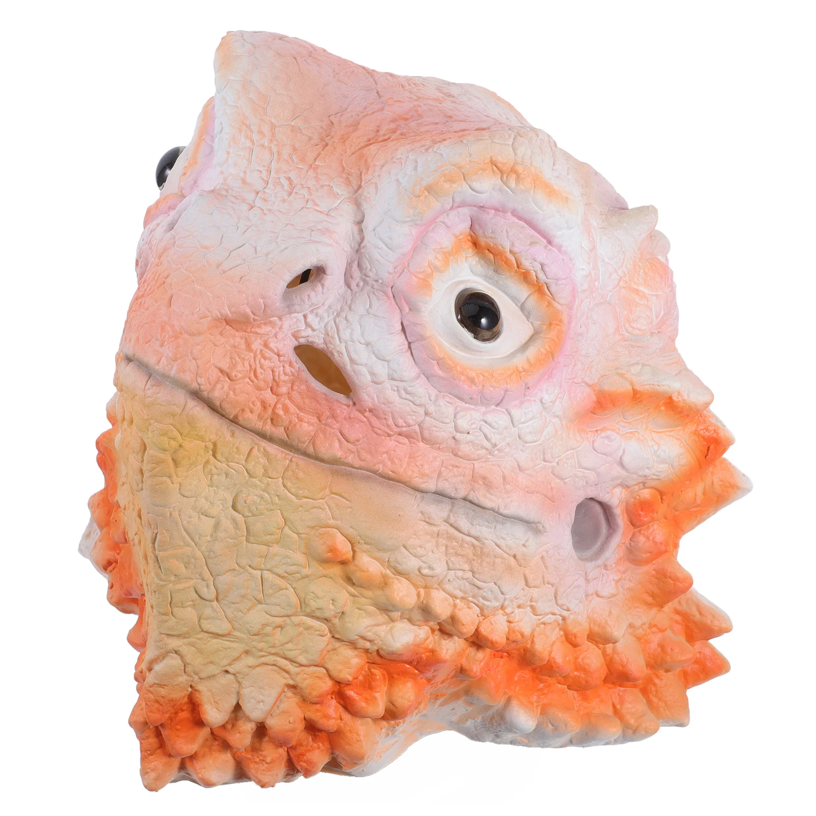 หน้ากากจิ้งจก 1 ชิ้น ทำจากยางลาเท็กซ์ สำหรับงานฮาโลวีน คอสเพลย์ งานแฟนซี ปาร์ตี้ แต่งกาย อุปกรณ์เสริมรูปทรงจิ้งจก