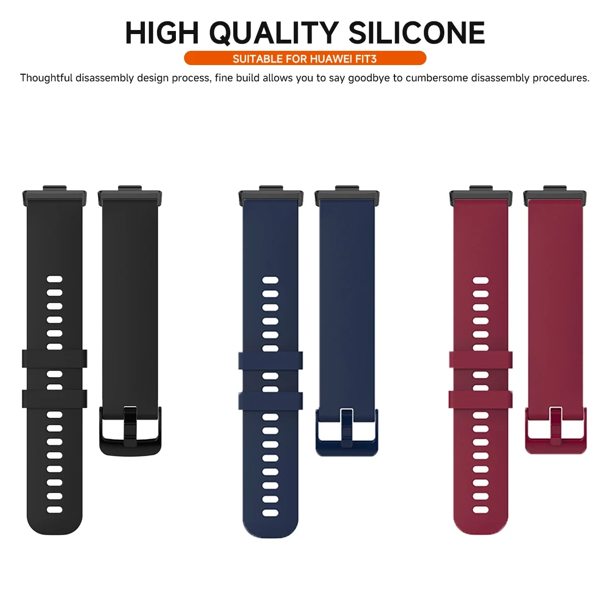 Силиконовый ремешок для Huawei Watch Fit 4/4 Pro/Fit 3, спортивный браслет для Huawei Watch Fit2 Fit1, сменный ремешок для часов, аксессуары ﻿