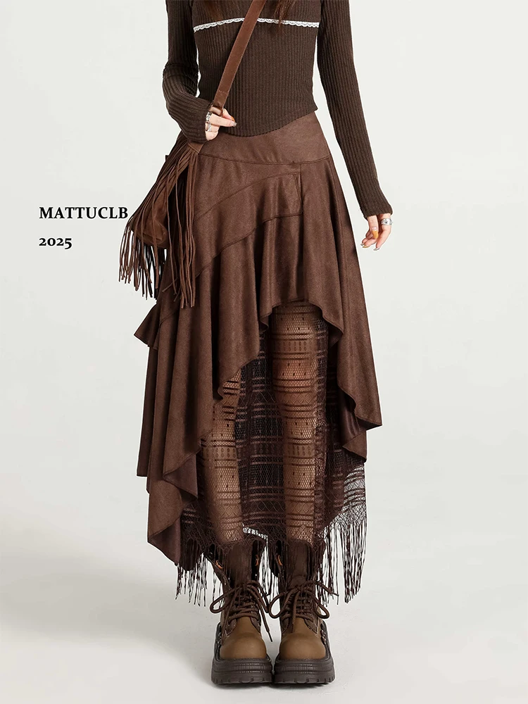 

Осень-зима 2022, женская корейская юбка нестандартной формы в стиле пэчворк, эстетичная Shoujo Gyaru Y2k 2000-х годов, модный новый дизайн в стиле кибер-панк, новинка