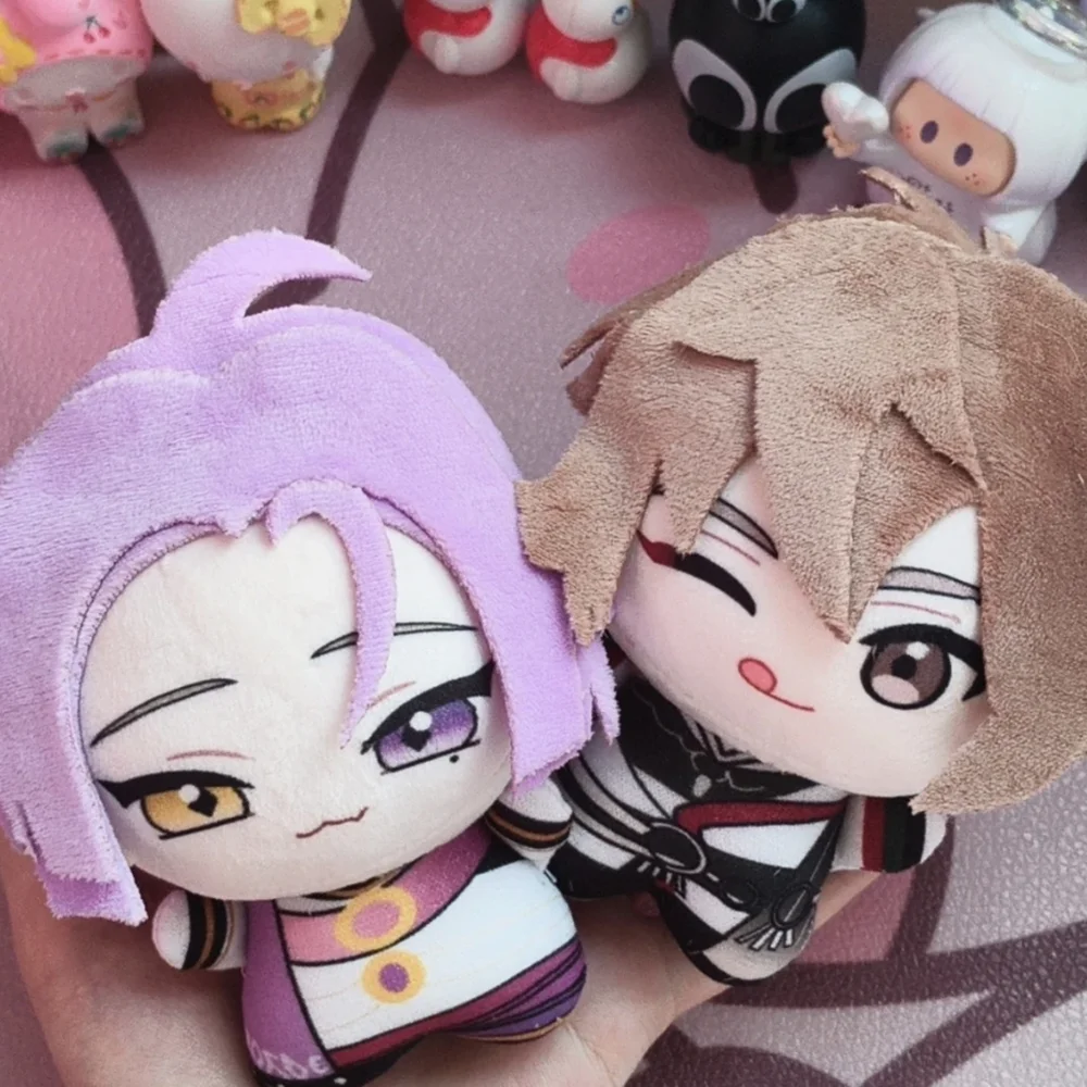 Game Nu: Carnival Eiden‌ Jiu Ye‌ Cosplay Keychain Q Version Plush Cotton Doll Backpack Pendant Keyring Accessories Decoration