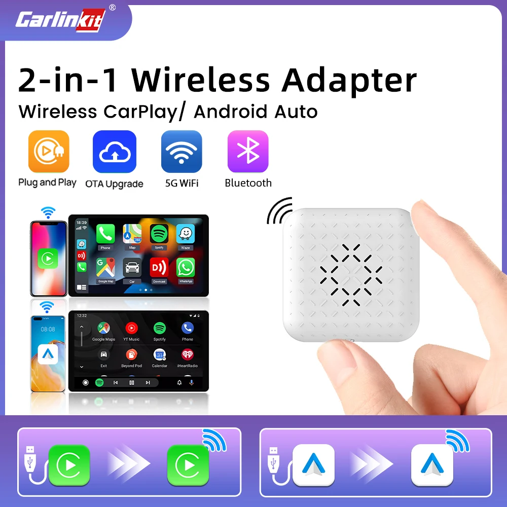 Carlinkit-Mini Carplay activateur de dongle sans fil pour Mazda, Toyota, Audi, Benz, tous les modèles, autoradio, 3.0