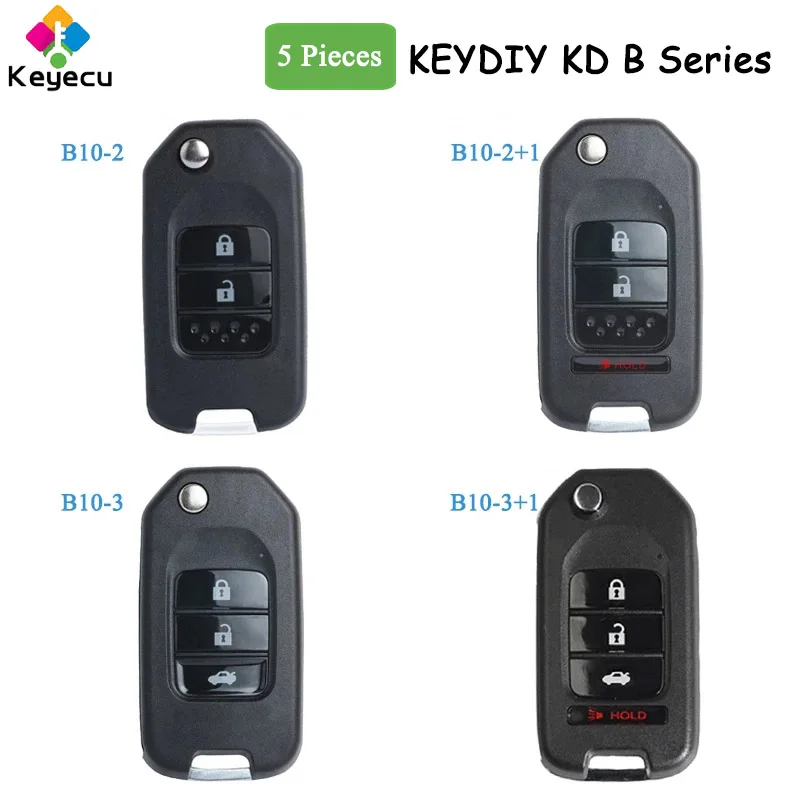 

KEYECU 5PCS KEYDIY for Honda Style Universal KD Remote Key B Series B10-2 B10-2+1 B10-3 B10-3+1 for KD-X2 KD900 KD900+ URG200