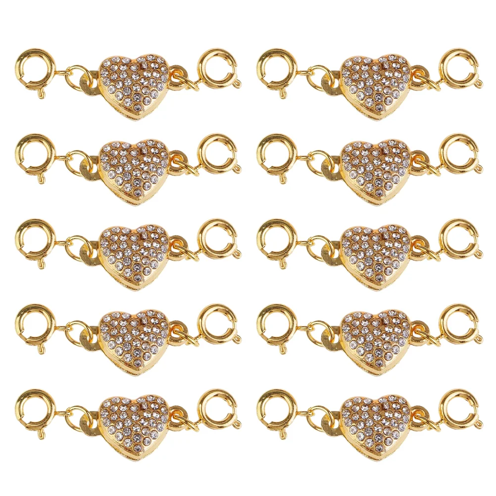 10 PCS Magnetic Buckle Attractive Fashion Accessory DIY Heart Shape Alloy Heart-shaped