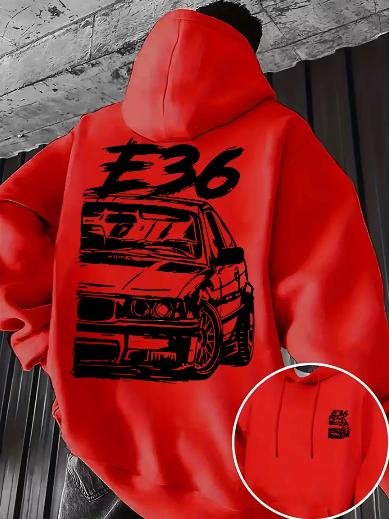 Neuer Herren-Kapuzenpullover, einzigartiges Muster- und Schriftzug-Design, vielseitiger Casual-Stil, bequeme Streetwear-Oberteile für den täglichen Gebrauch. – Detail 8