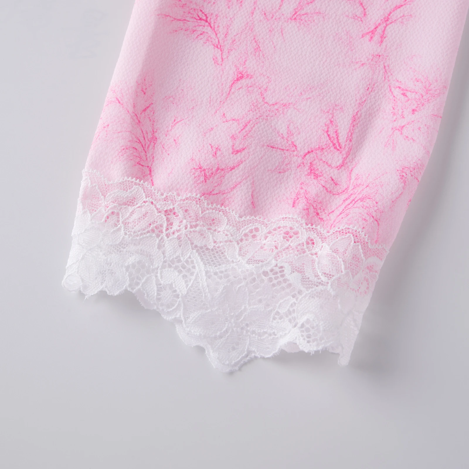 

Элегантный женский пижамный комплект из двух предметов, укороченный топ с длинными рукавами и бантом спереди, одежда для дома