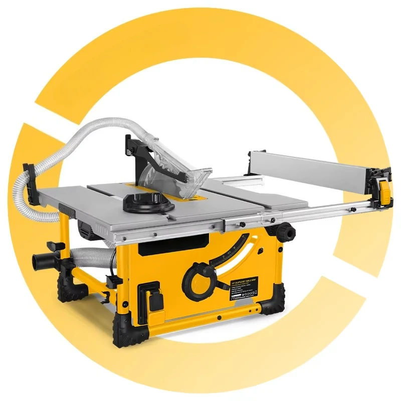 High Power 2000W Circular Saw 254mm Blade, 0°-45° Bevel Cutting, 80mm Depth Table Saw for Woodworking