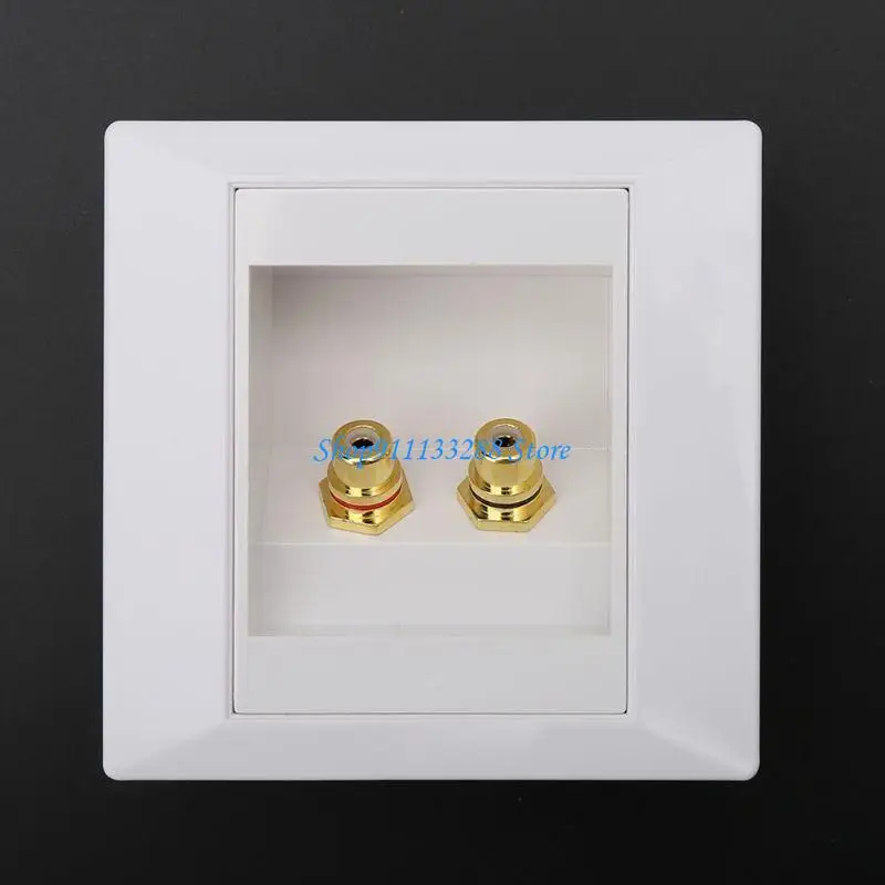 G88D RCA Wall Socket o Panel Speaker Junction Box Lotus Power Outlet