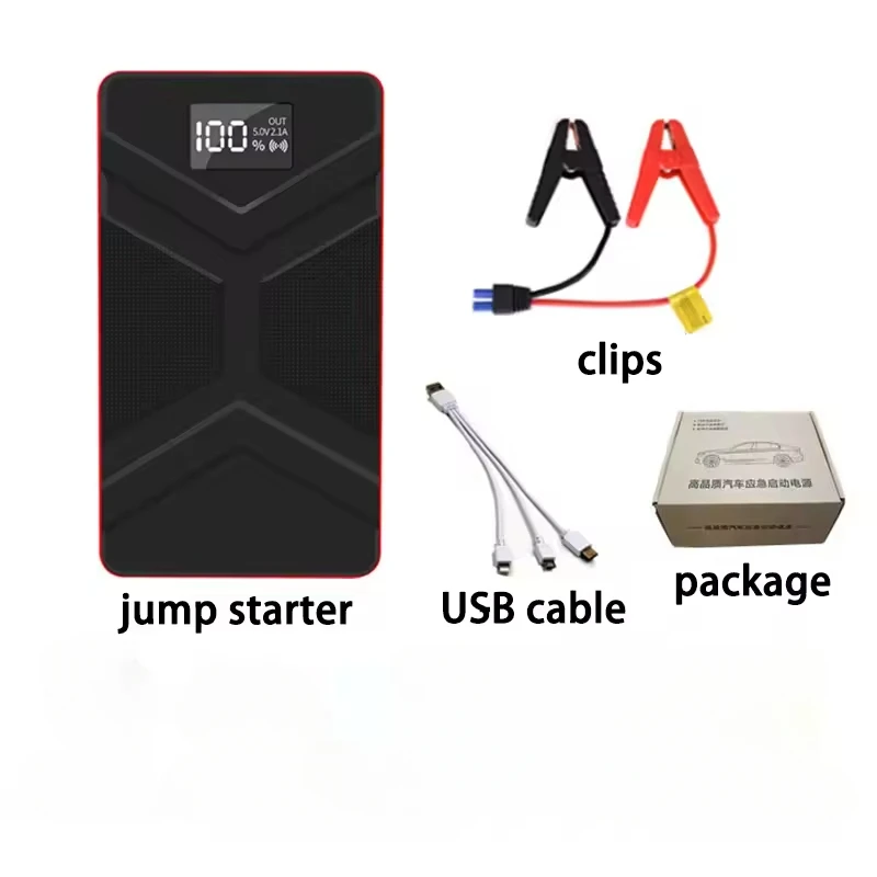 12V 6500mAh Auto Starthilfe Power Bank Notstromversorgung Tragbare Notfall Starter Auto Batterie Booster Ausgang