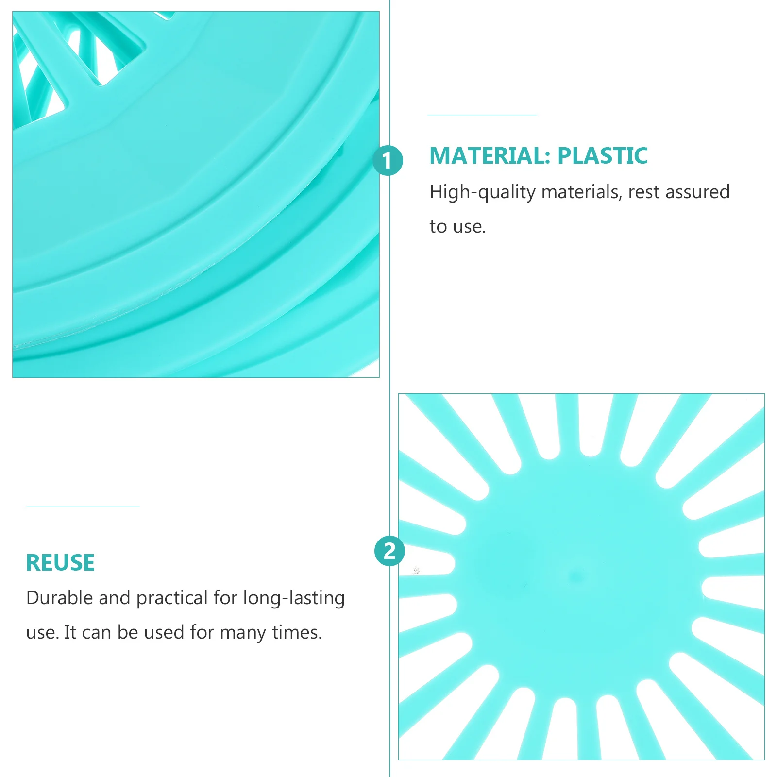 

10Pcs Bbq Plate Tray Plastic Dinner Plates Reusable Barbecue Trays for Picnic Party Camping Outdoor Food Gathering