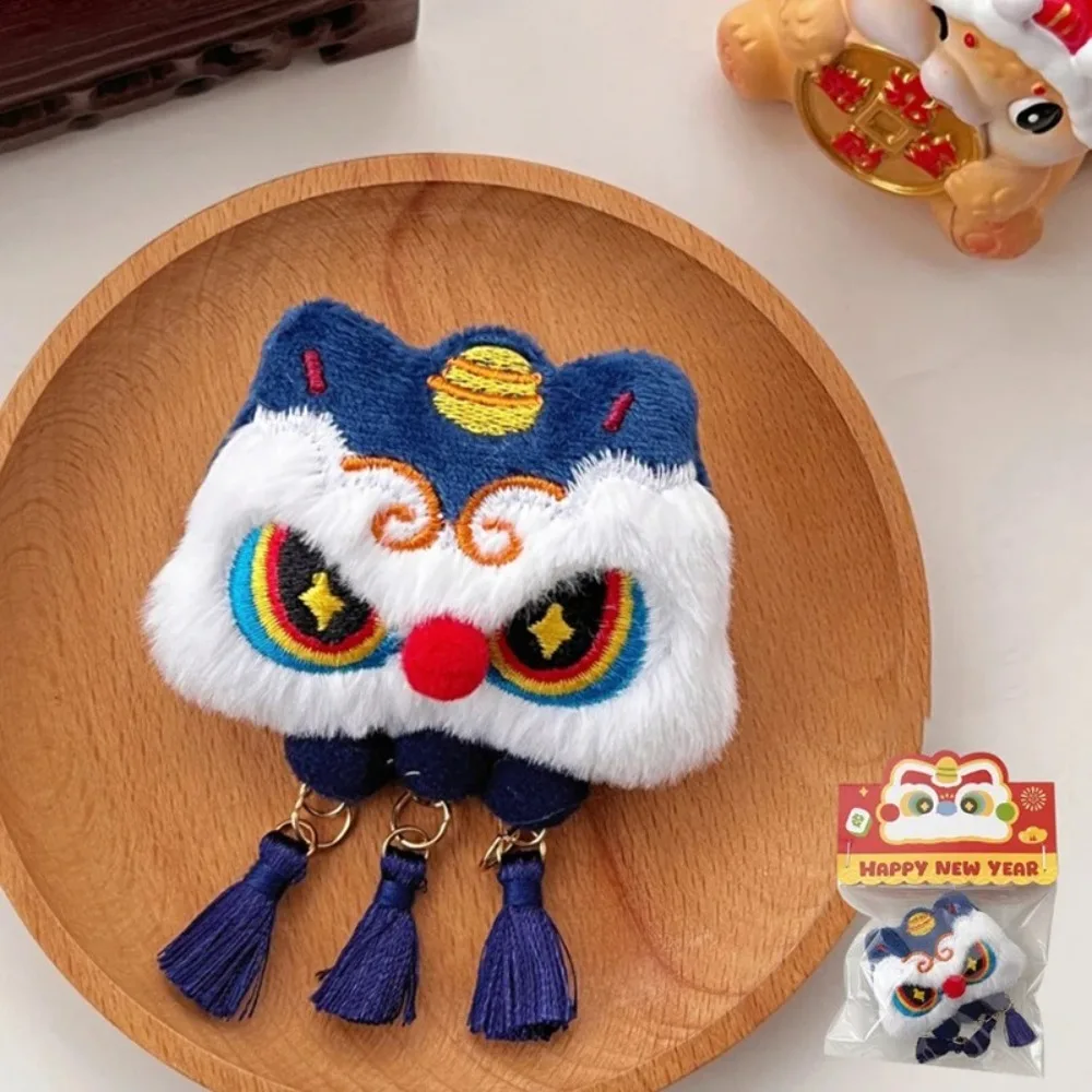 

New PP Cotton Snake Year Keychain Cartoon Bag Pendant New Year Hanging Decor Gift