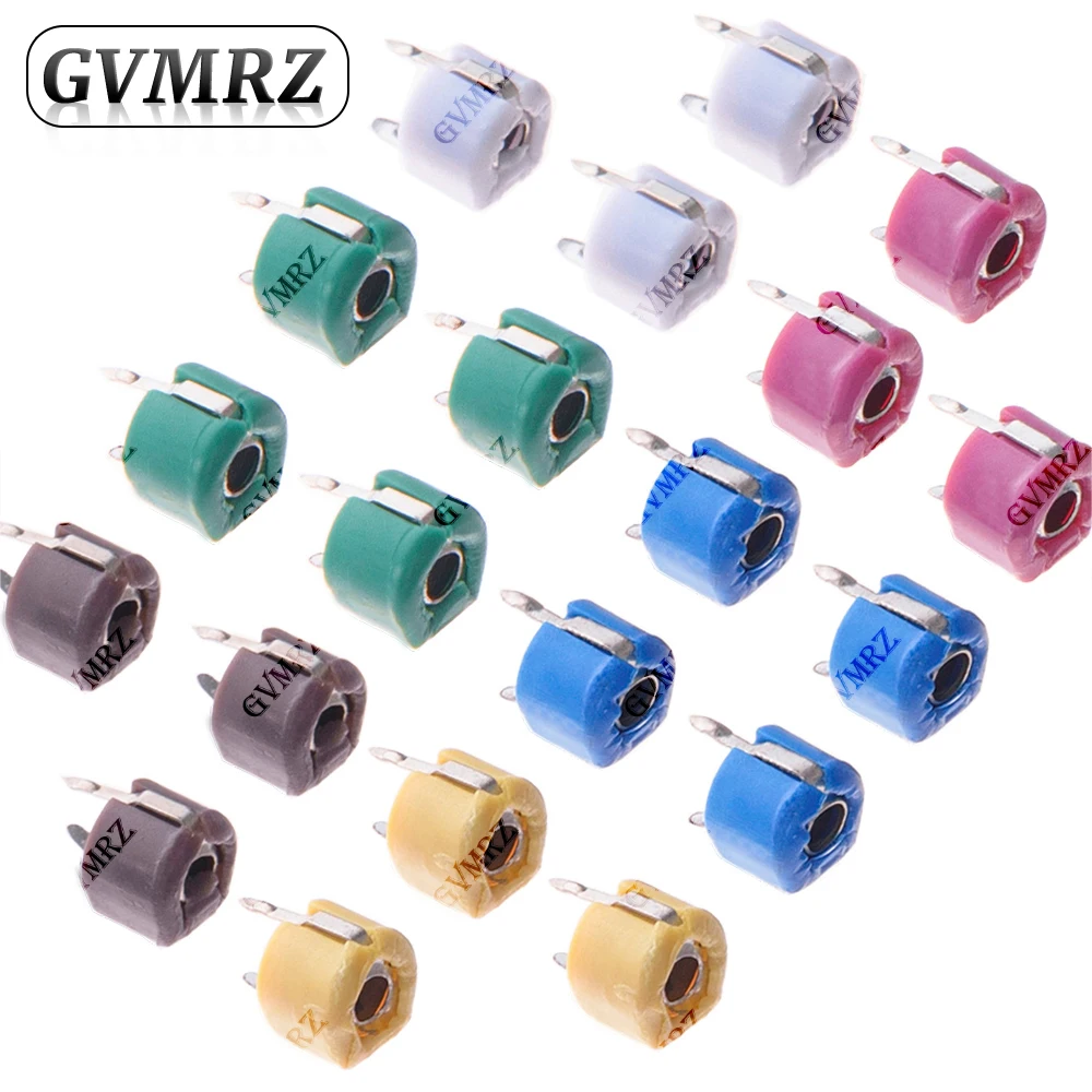 10PCS 50PF 60PF 70PF 120PF Adjustable Capacitor 5P 10P 20P 30P 40P 50P 60P 70P 120P Plastic Trimmer 5PF 10PF 20PF 30PF 40PF
