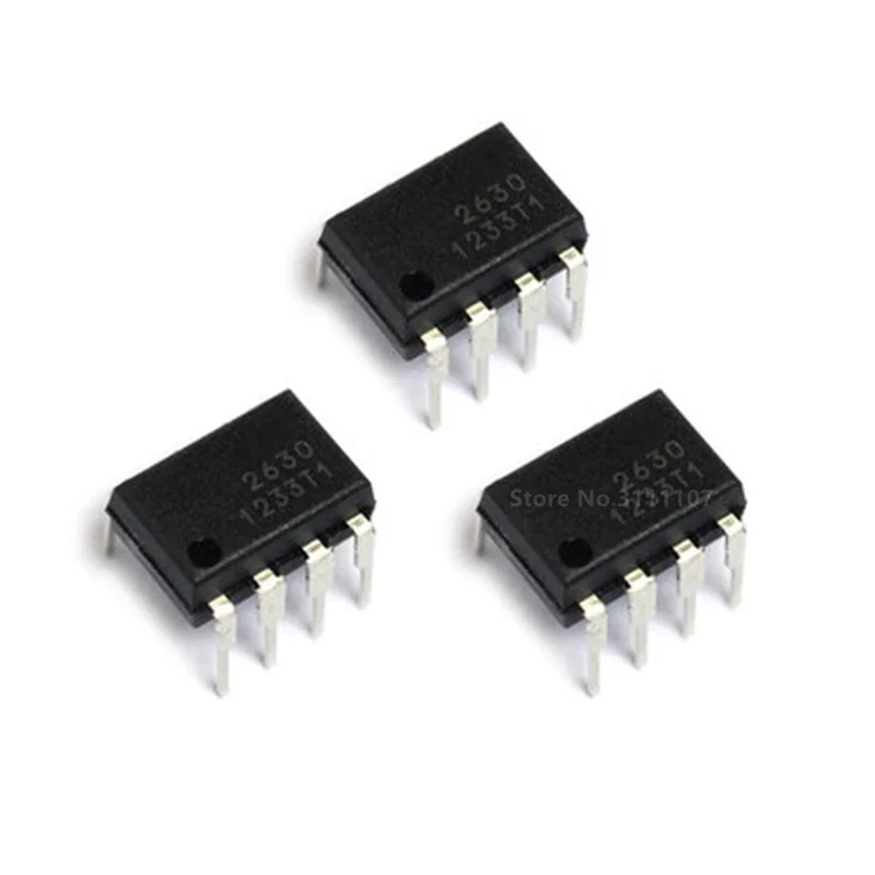 5PCS/LOT HCPL2630 DIP8 HCPL-2630 2630 A2630 DIP Photoelectric Coupler Optocoupler DIP-8