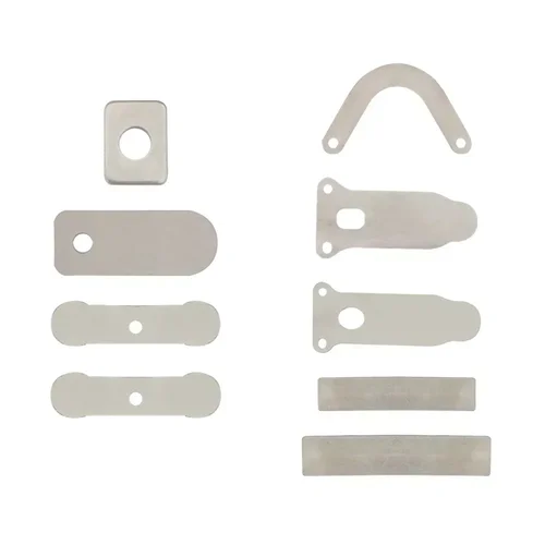 Imagen 2 del producto Juego de accesorios de placa de válvula de compresor de aire, máquina de pistón silenciosa sin aceite, placa de hierro, placa de válvula de placa de hierro de compresor de aire, 10 Uds.