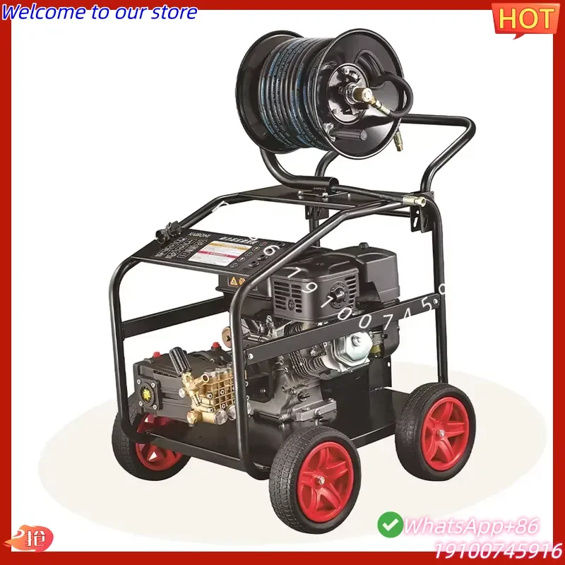 2026CE Metal Sewer Jet Pipe Cleaning Machine with Engine Pump Motor Water Cleaning Process