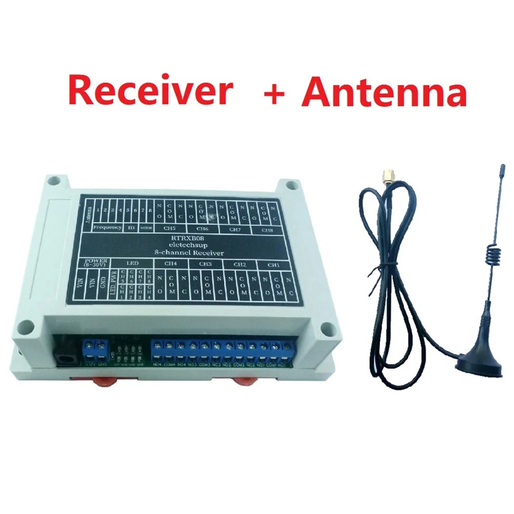 8-قناة 433 ميجا هرتز نقطة إلى نقطة لاسلكية ثنائية الاتجاه عن بعد IO التتابع التبديل ل لورا التحكم عن بعد أداة الملحقات التبديل #6