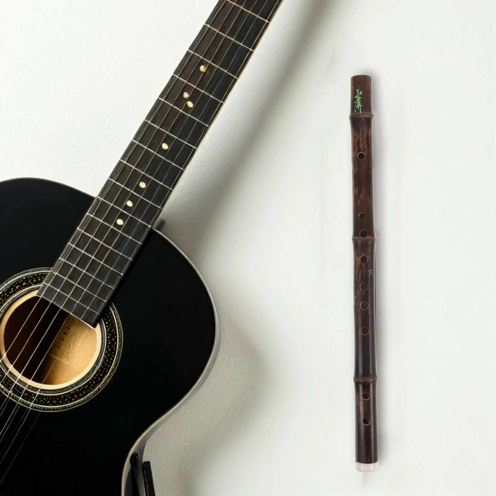 

Six-Hole Traditional Chinese Vertical Bamboo Flute Classical Handmade Musical Instrument for Beginners and Professionals F G