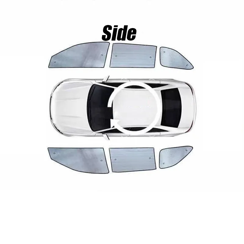 For Jeep Patriot 2007 -17 Side Window Privacy Thick Interior Sunshade Cover 6pcs