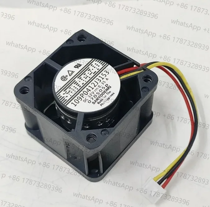 New CPU Cooler Fan for Sanyo 109P0412J3153 12V 0.35A High Air Volume Fan Double Ball Bearing 4028 4cm