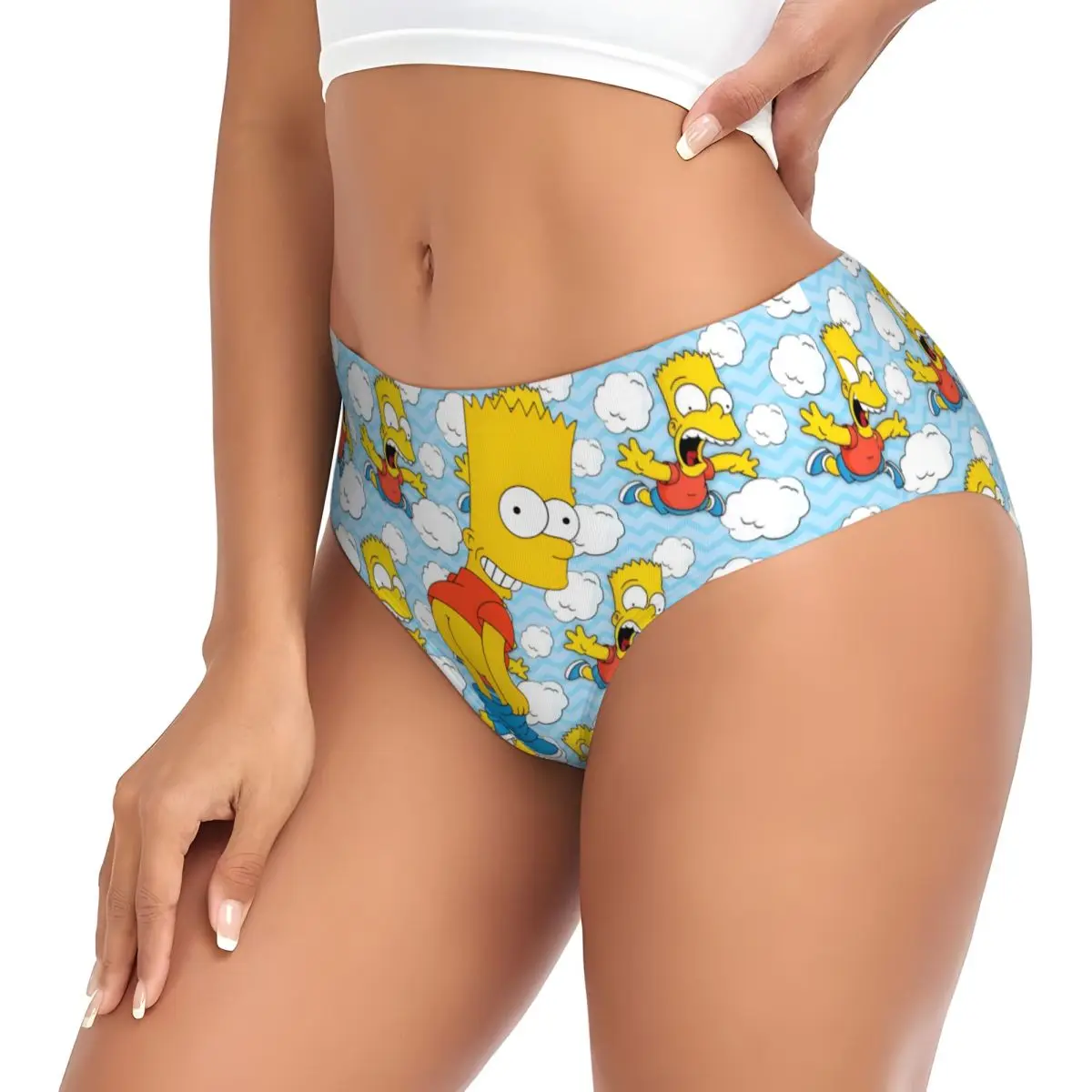 مخصص المرأة S-Simpsones الصابون أوبرا سراويل قصيرة الإناث تنفس مضحك الملابس الداخلية السروال