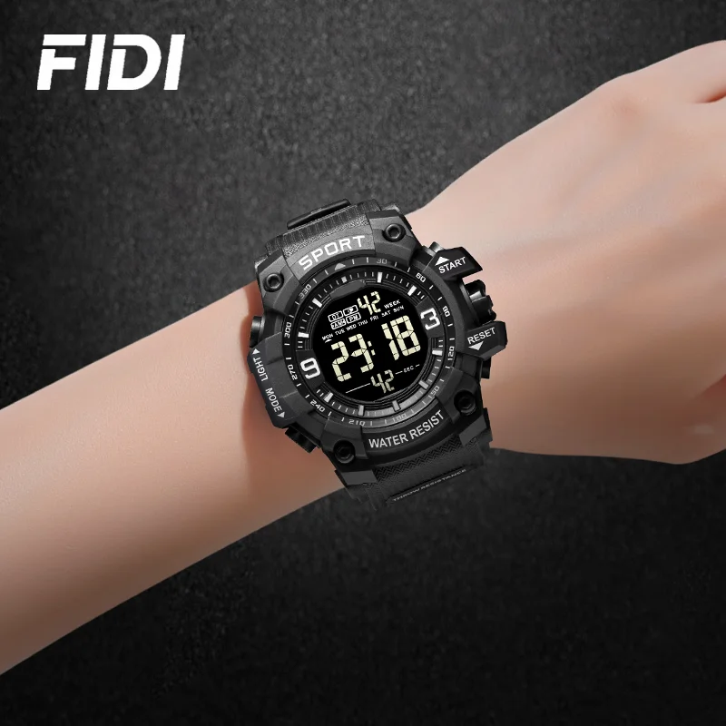 NEW ARRIVAL SPORTS WATCHES FOR MEN Outdoor Sports Waterproof LED Electronic Watch Rubber Student Digital Multifunction Gifts