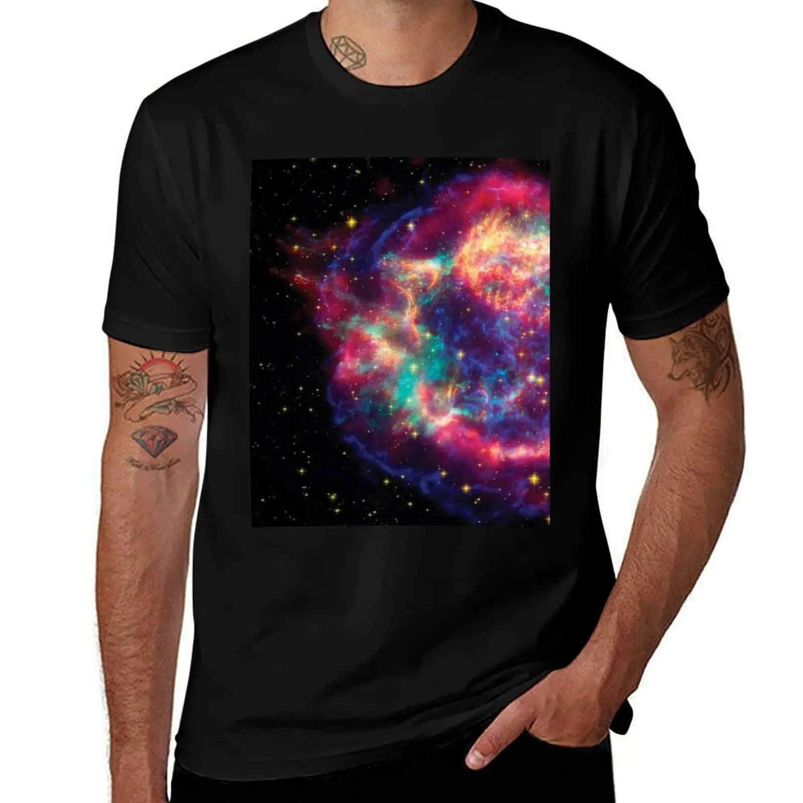 Nebula T-Shirt Soft Casual Short Sleeve Cotton Tee T-Shirt