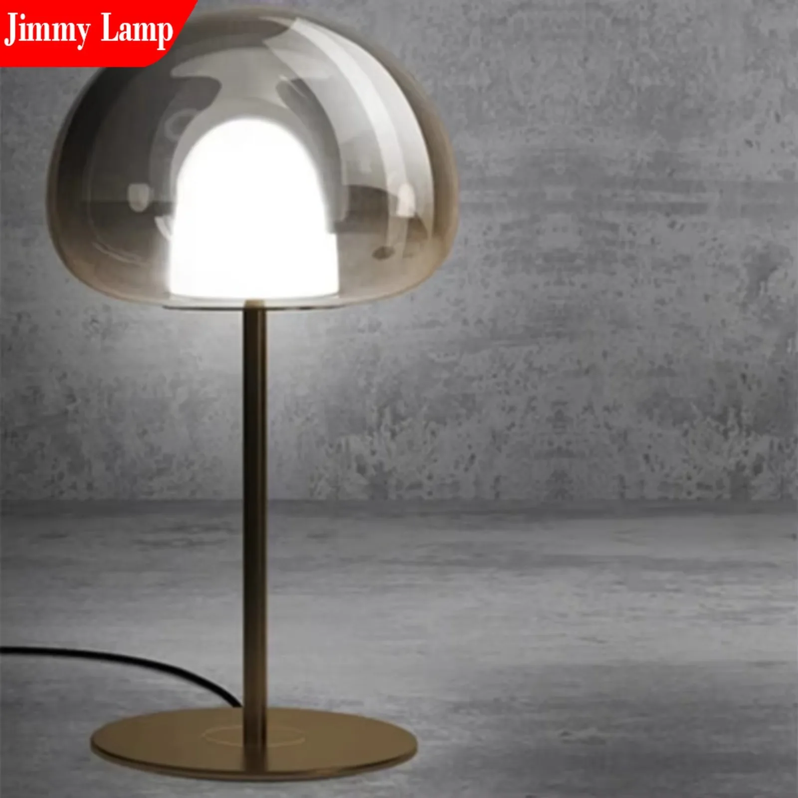 Modern Minimalism LED Transparency Glass Black Iron Floor Lamp Desktop Standing Design for Living Room Bedroom Decor Desk Light