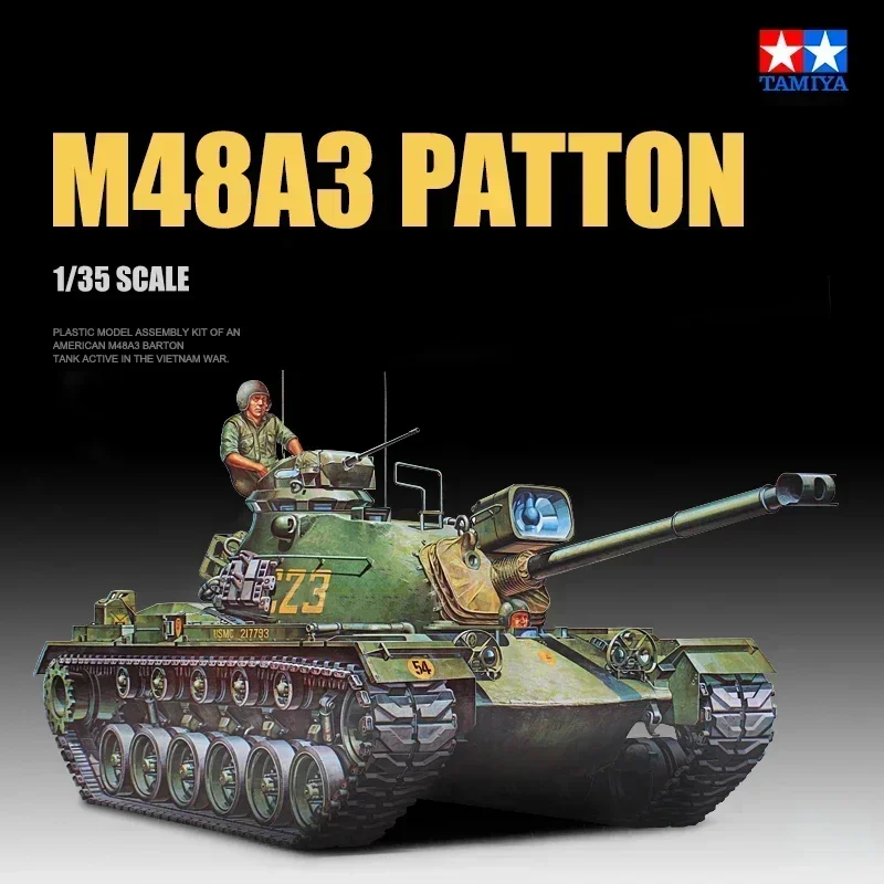 Tamiya modelo 35120 1/35 eua m48a3 barton tanque médio montagem brinquedos modelo kit