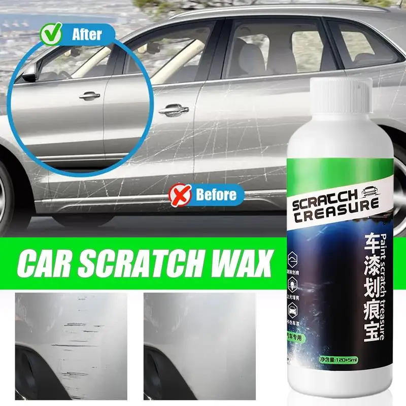 Car Scratch Eraser 120ml Scratch And Swirl Remover Compound Buffing Compound For Car Paint Restorer With Sponge Wipe For