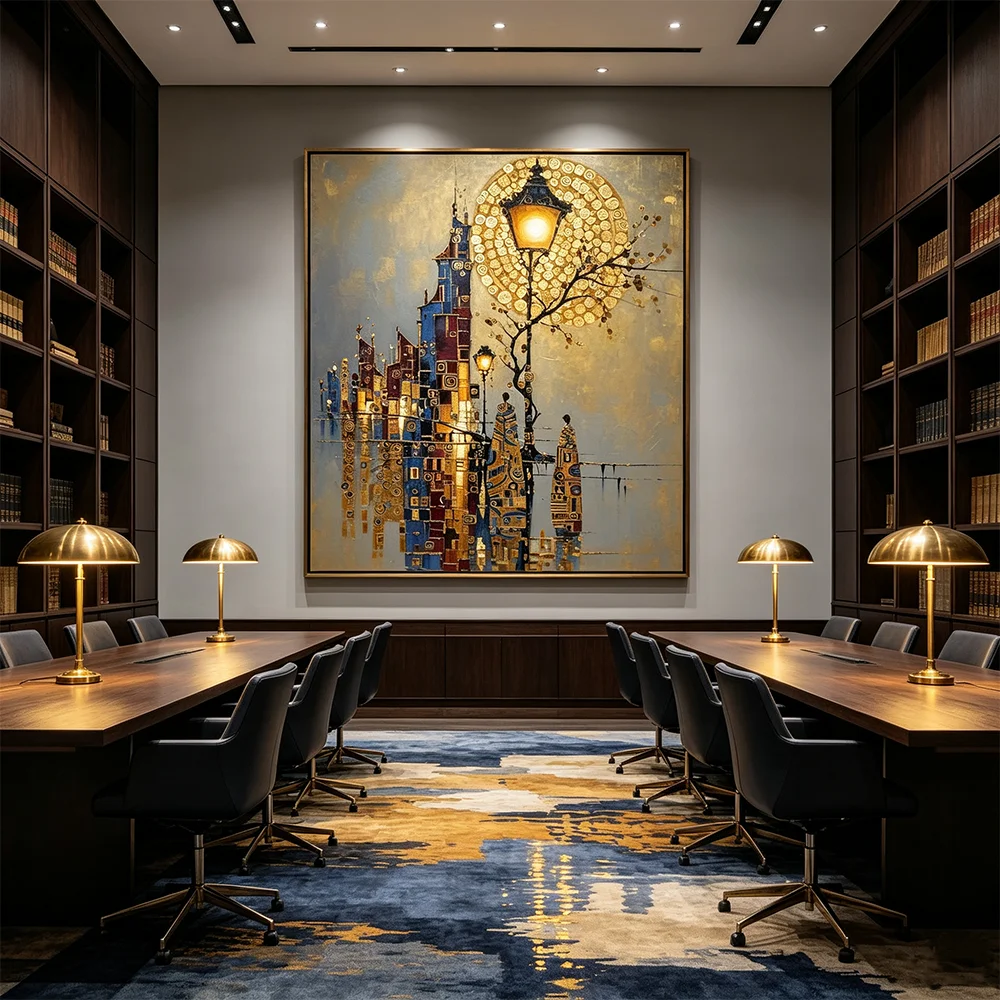 Retro Artworks Poster Canvas Painting Wall Pictures for Living Room Bedroom Home Decor Vintage Abstract Landscape Art Picture