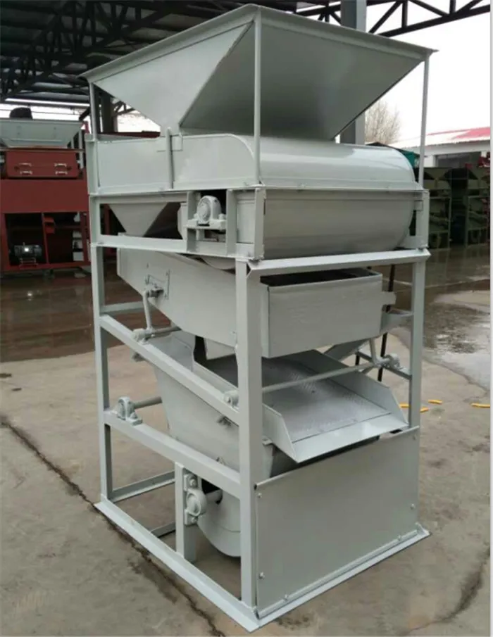 Nigeria Widely Used Rice Wheat Mustard Seeds Maize Cyclone Garvity Cleaner And Destoner Stoning Screen Machine