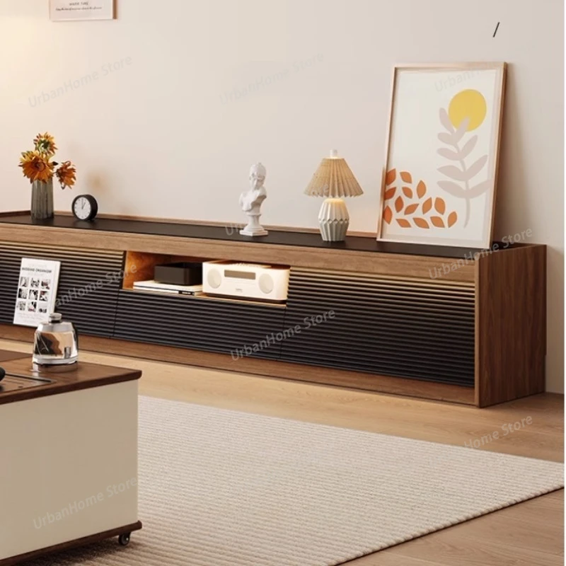 

Nordic Solid Wood TV Stands Modern Minimalist Living Room Slate TV Cabinet Storage Creative Home Furniture Mesa Para Tv FYTS