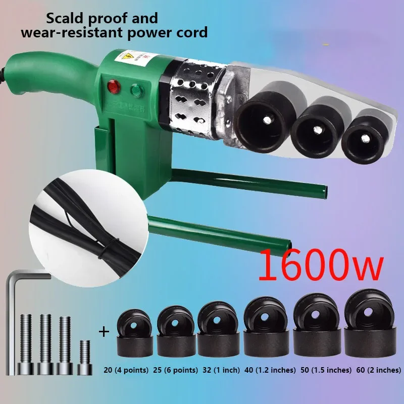 Hot melter PPR water pipe hot melt machine hydropower engineering welding machine home interface butt joint digital display