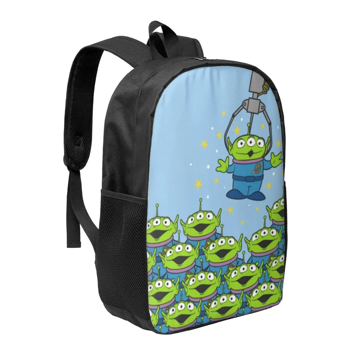 Custom Toy Story Backpack for Women Men School College Student Bookbag Fits 15 Inch Laptop Green Aliens Anime Bags