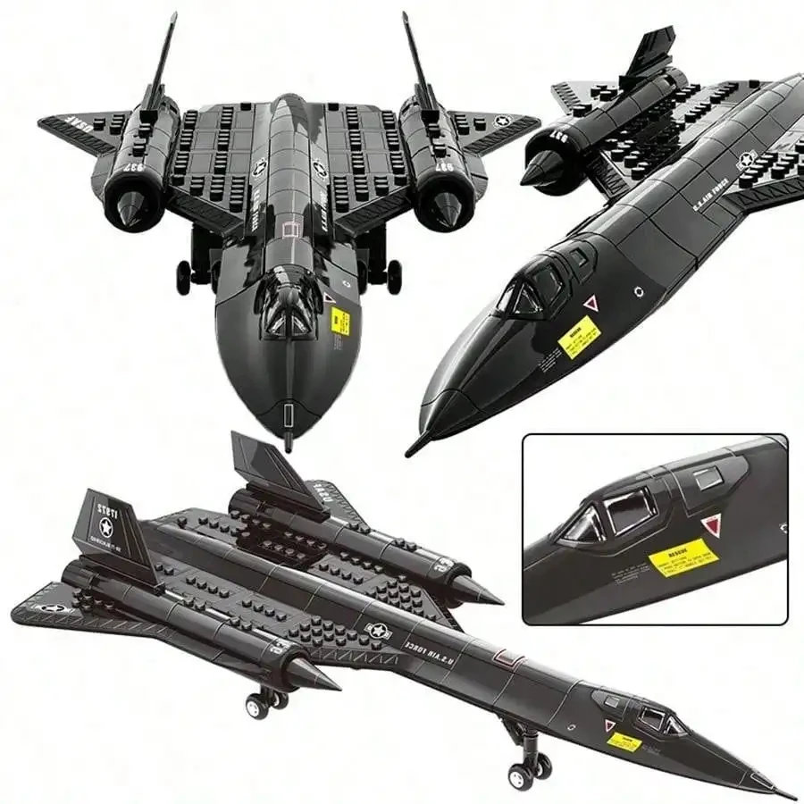 

Техническая полиция SWAT SR-71, модель Blackbird, разведный самолет, строительные блоки, военные кирпичи, детские игрушки для детей 6+