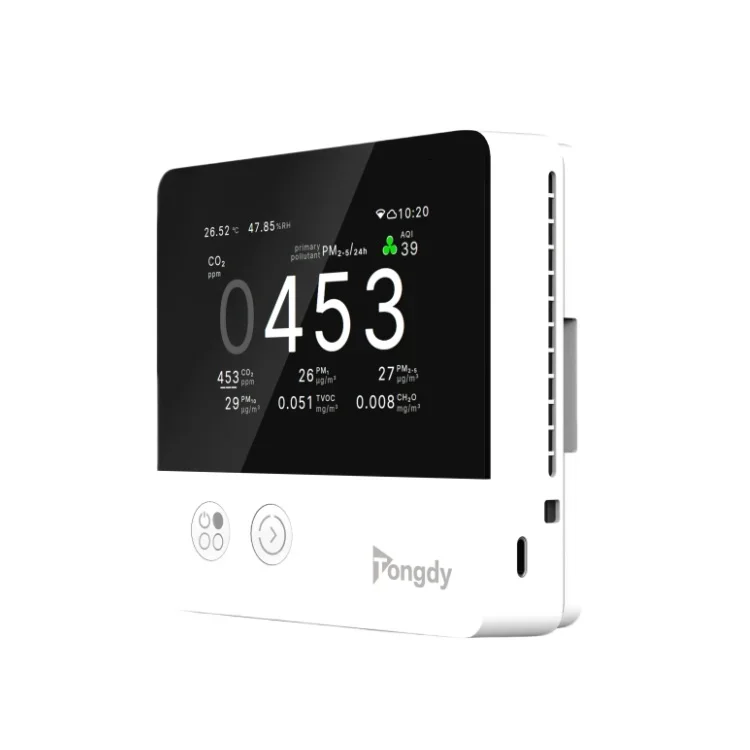 detector CO2 TVOC PM2.5 PM10 Humidity Temp Noise   Environment System