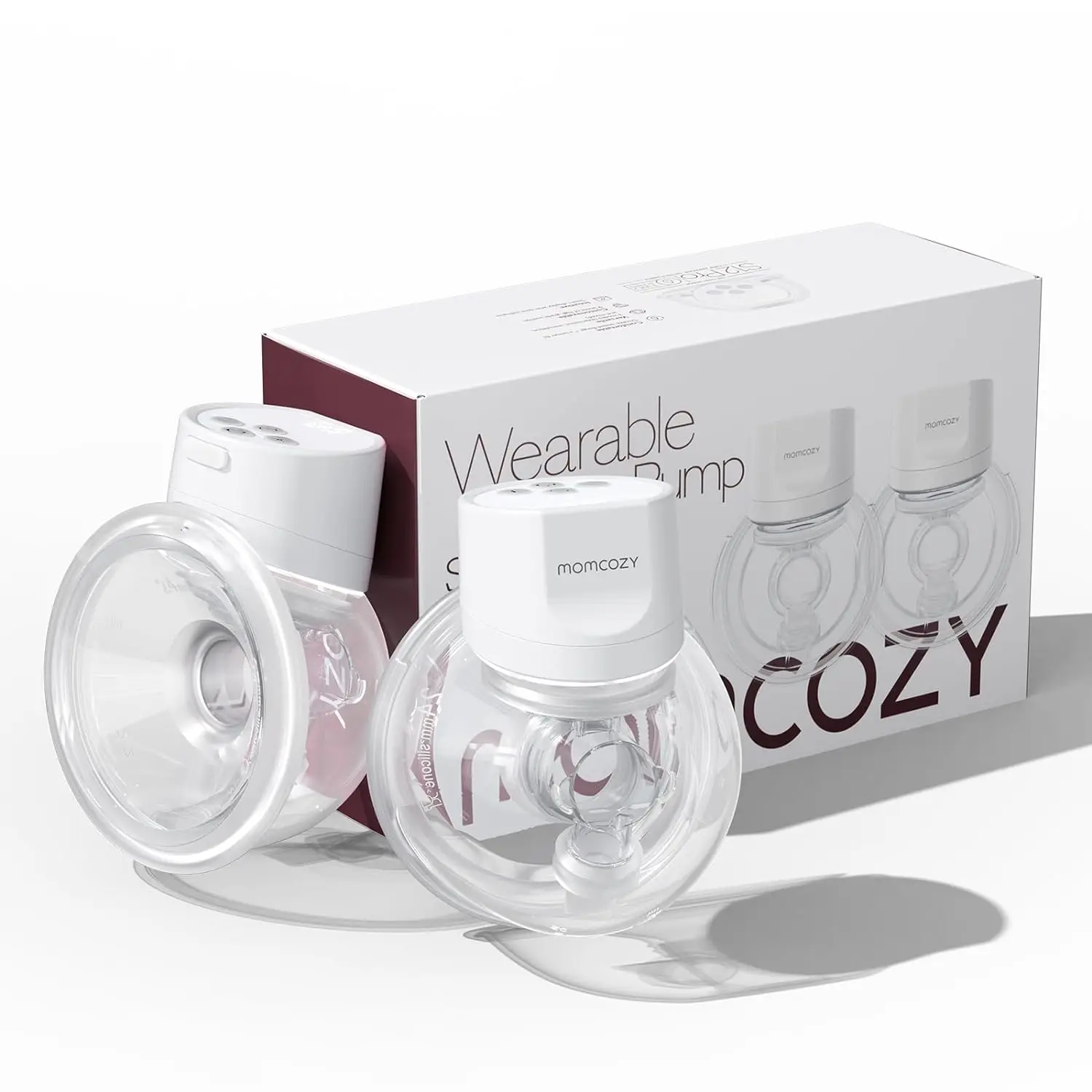 Momcozy Double Breast Pump S12 Pro Hands-Free, Wearable & Wireless Pump z miękkim kołnierzem z podwójnym uszczelnieniem, 3 tryby i 9 poziomami