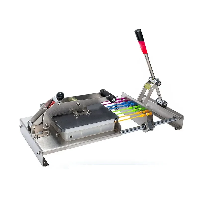 Manual Stainless Steel Kebab Skewer Machine Commercial Meat Skewering Machine for BBQ Mutton Beef Skewers