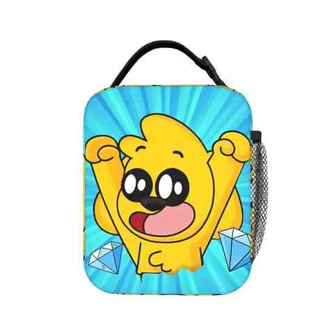 Mikecracked Dog  Lunch Bag  Cute Lunch Box Travel Portable Zipper Thermal Lunch Bags For Men Oxford Print Cooler Bag