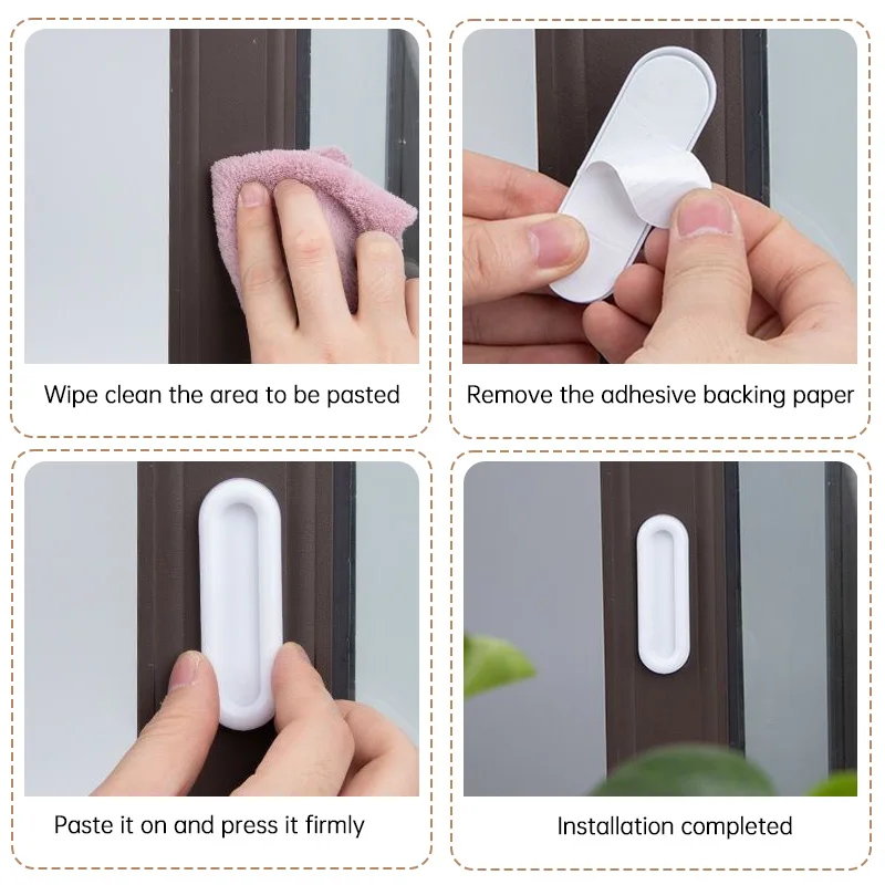 Рисунок 3 - Самоклеящиеся ручки для раздвижных стеклянных дверей