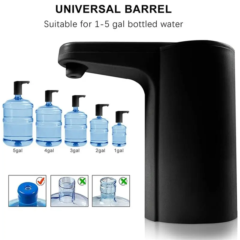 Picture 3: B83B-2X Water Dispenser 5 Gallon - Water Pump For 5 Gallon Bottle, Water Jug Pump USB Rechargeable Universal Automatic