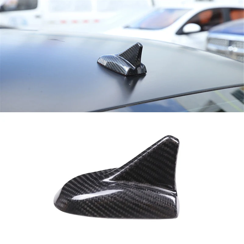 Car Carbon Fiber Antenna Decorative Frame Cover For Maserati Quattroporte Ghibli Levante 2014-2019