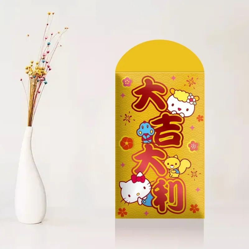 2025 New Year of The Snake HelloKitty Lucky Money Red Envelope Bag Creative Cartoon HelloKitty New Year Children’s Red Envelope