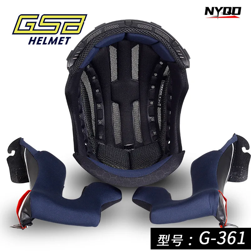 GSB Original Helmet Lining G-361 361GT XP-22 Detachable Half Full Helmet Lining GSB263