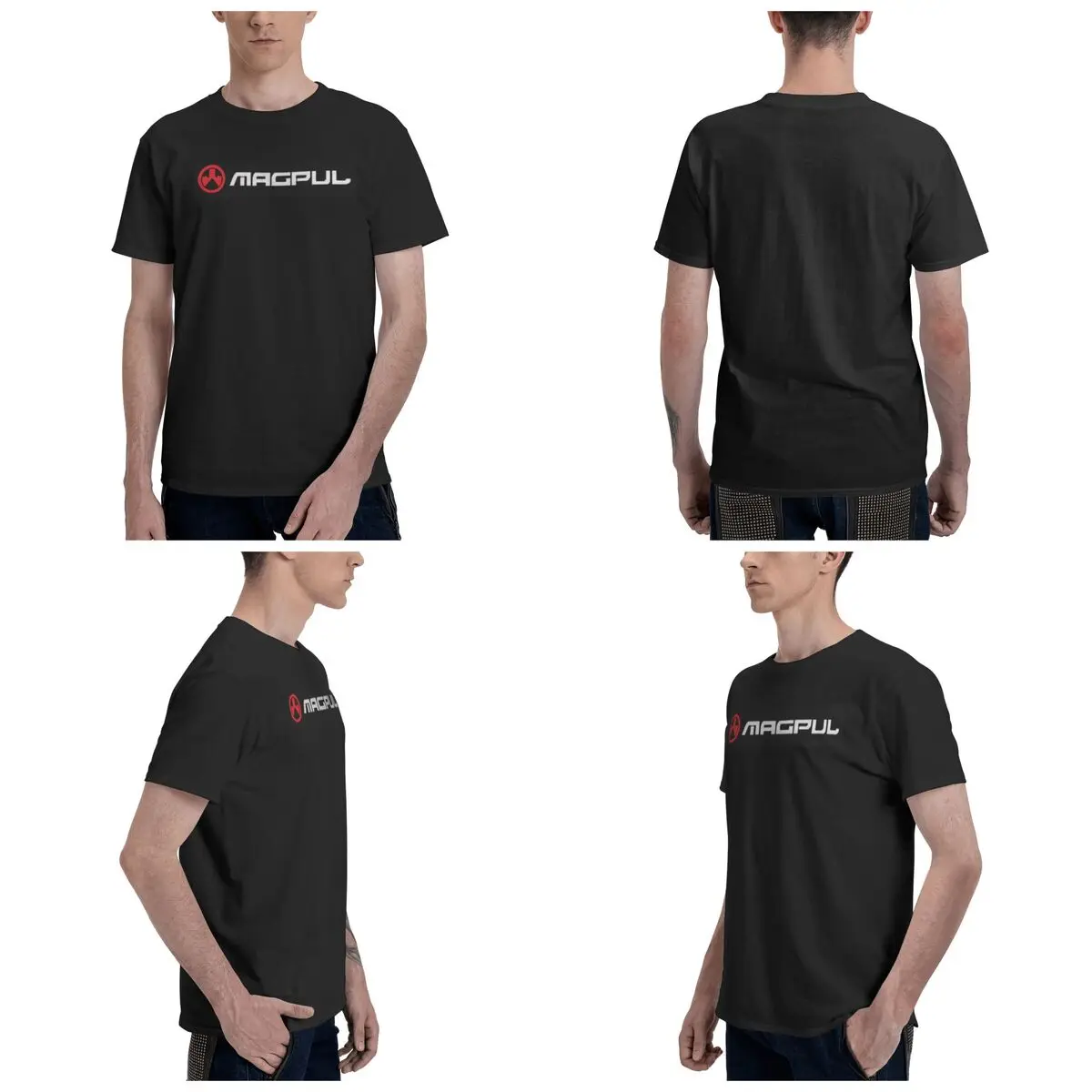 100% القطن Magpul الأسلحة النارية شعار بندقية مسدس Pmags بنادق Ar15 M4 M16 تي شيرت الرجال الكلاسيكية تي شيرت الرجال س الرقبة قمصان صيفية #3