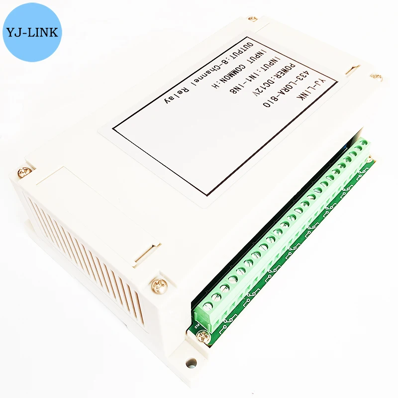 8CH 433MHz Lora Remote I/O Controller Wireless Transmission Point-to-Point Relay Switch Module