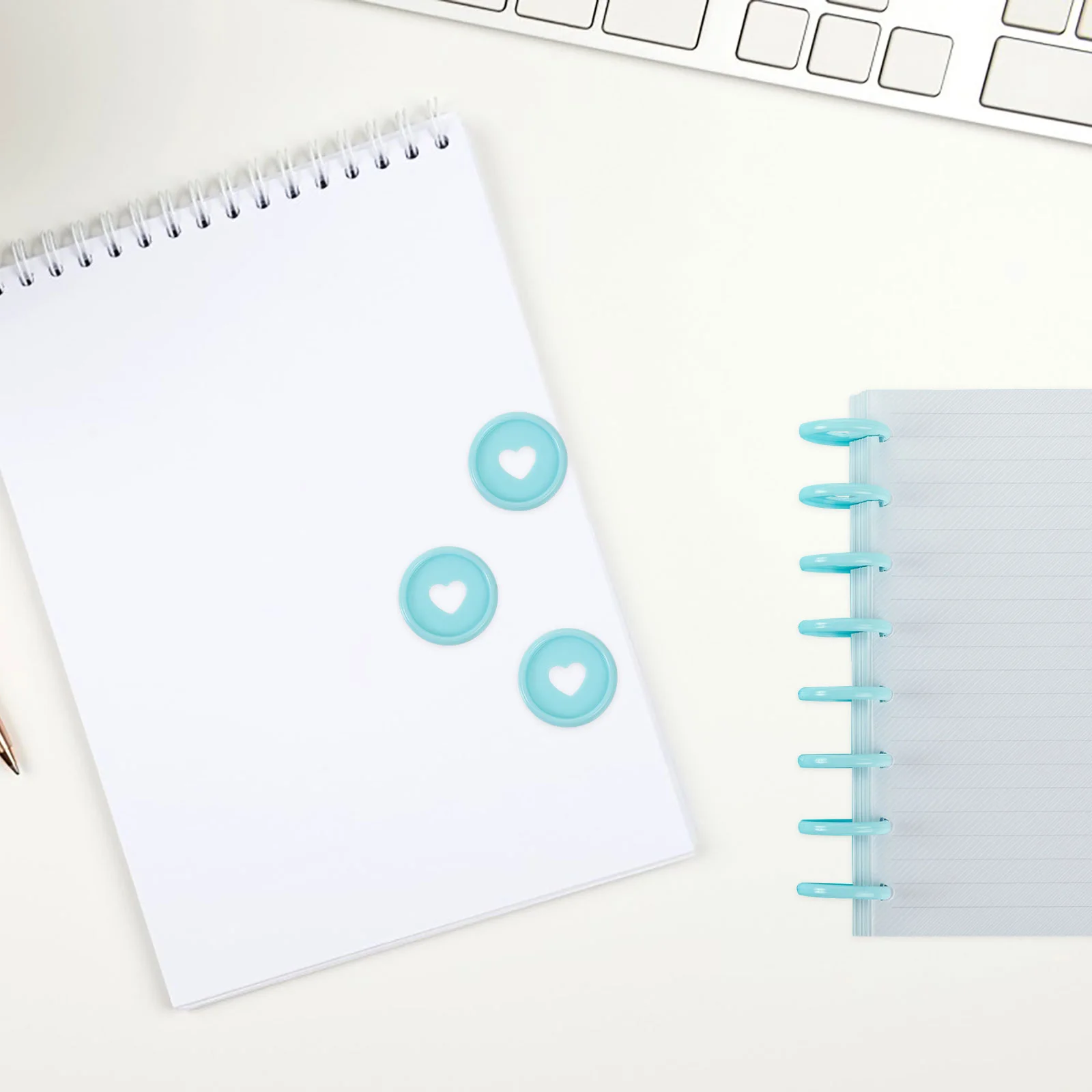 Диски в форме сердца для блокнота, 50 шт.