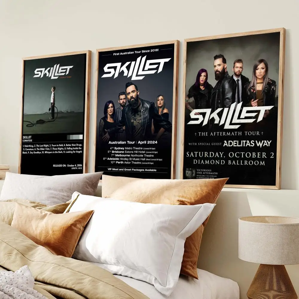 Band S-Skillet Poster PP Wall Decor Posters Celebrity Music Art Prints Bedroom Office Gift