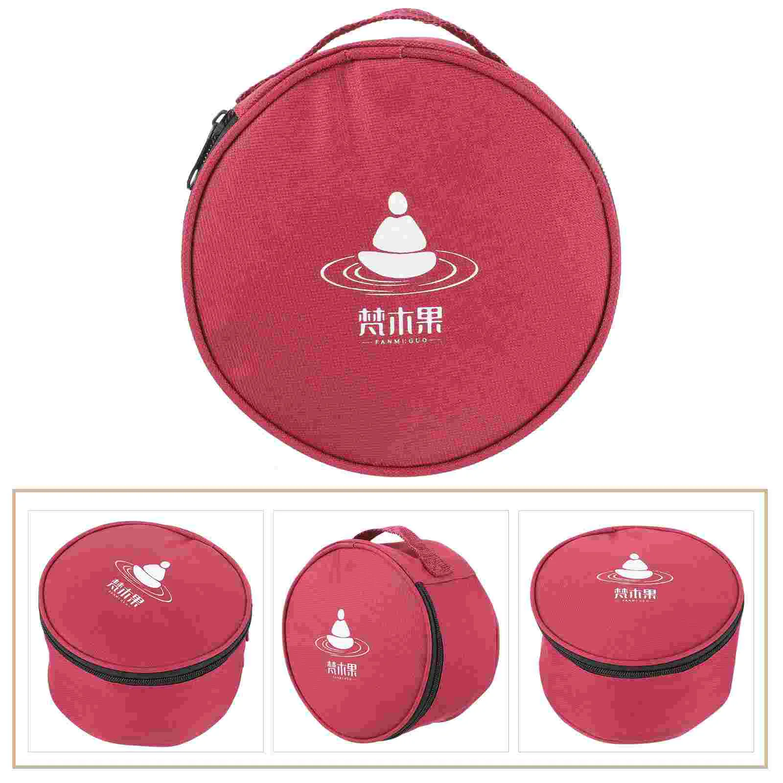 Crystal Bowl Storage Bag Tibetan Meditation Holder Sing Singing Bowls Chanting Travel Case Suitcase